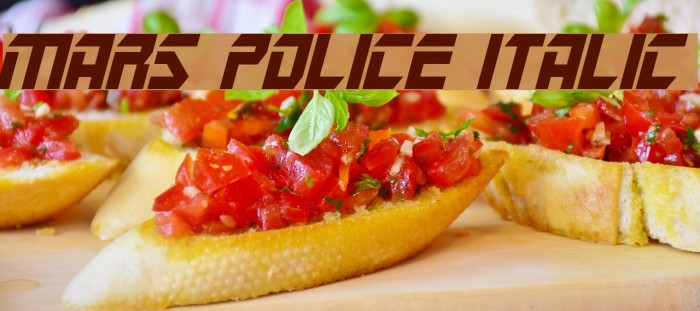 Mars Police Italic Example 3