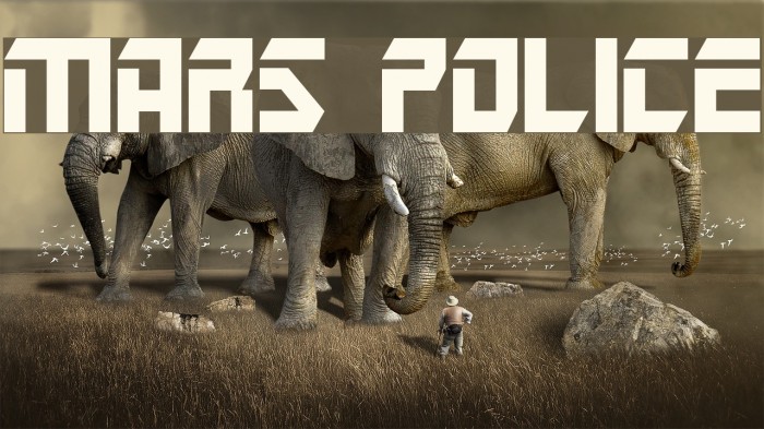 Mars Police Font examples