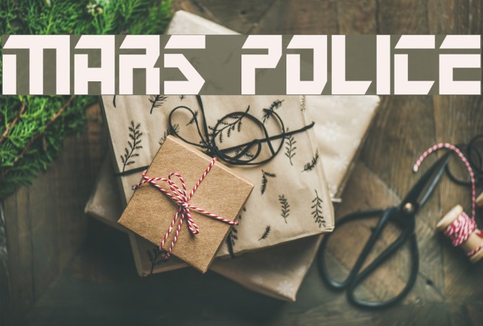 Mars Police Font examples