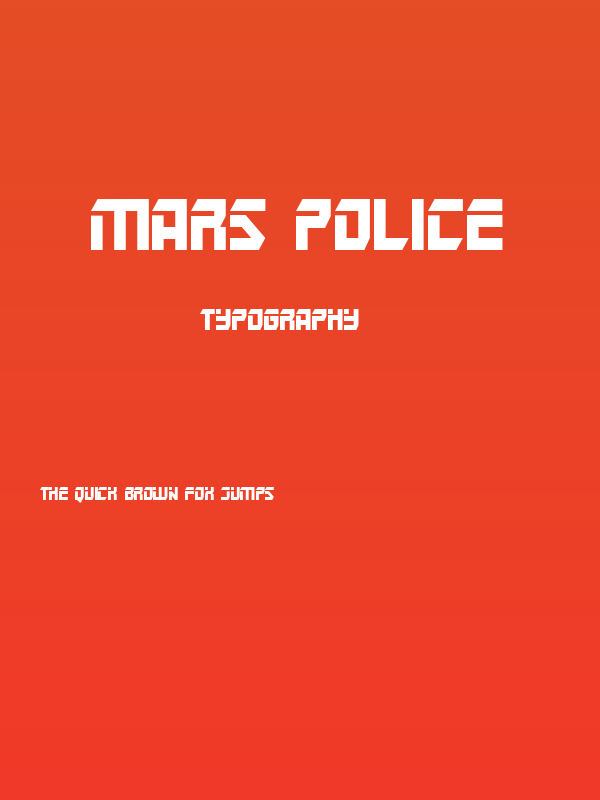 Mars Police Poster