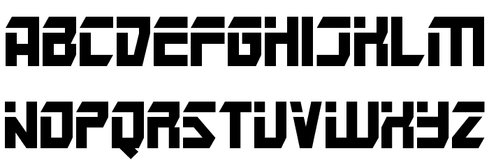 Mars Police Font LOWERCASE