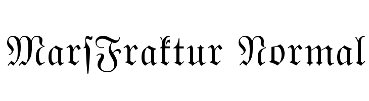 MarsFraktur Normal Font