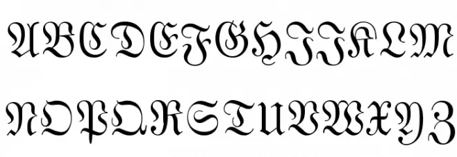 MarsFraktur Normal Fonte MAIÚSCULAS