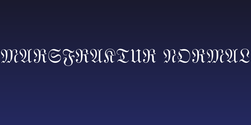 MarsFraktur Normal Social Header