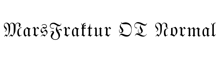 MarsFraktur OT Normal Font
