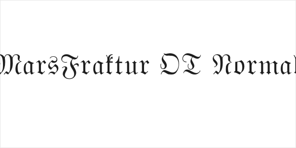 MarsFraktur OT Normal Logo