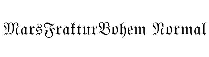 MarsFrakturBohem Normal Font