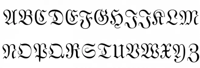 MarsFrakturBohem Normal 字体 大写