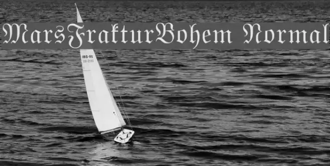 MarsFrakturBohem Normal Font examples