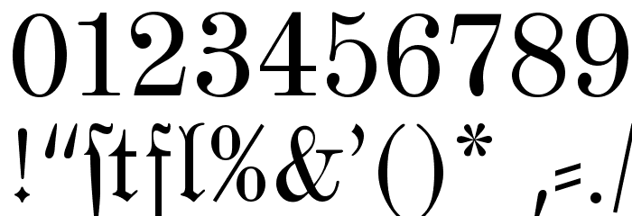 MarsFrakturDansk Normal Font OTHER CHARS