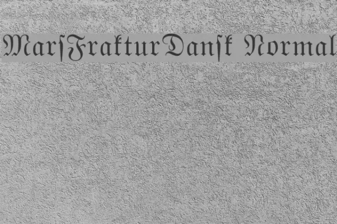 MarsFrakturDansk Normal Example 1