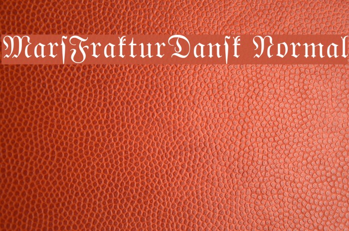 MarsFrakturDansk Normal Font examples