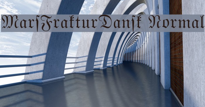 MarsFrakturDansk Normal Font examples