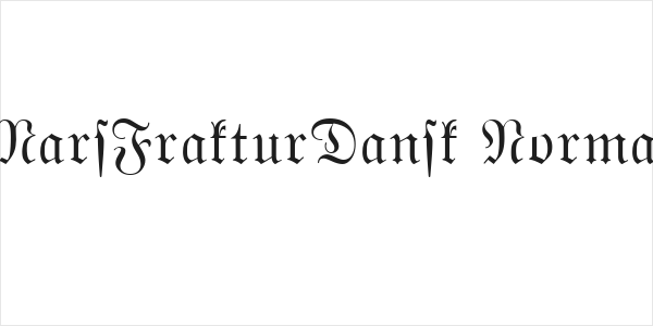 MarsFrakturDansk Normal Logo