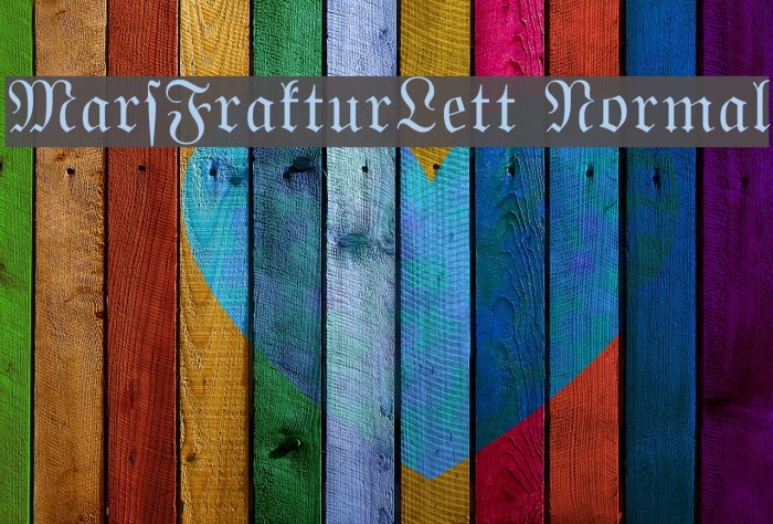 MarsFrakturLett Normal Font examples