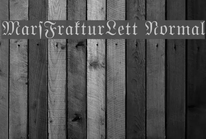 MarsFrakturLett Normal Font examples