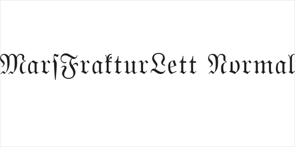 MarsFrakturLett Normal Logo