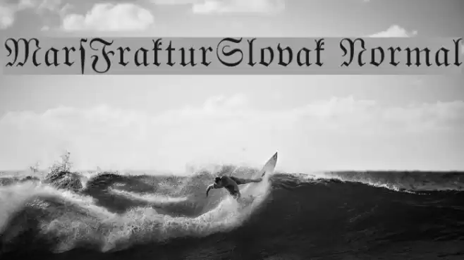 MarsFrakturSlovak Normal Polices examples