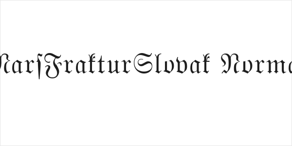 MarsFrakturSlovak Normal Logo