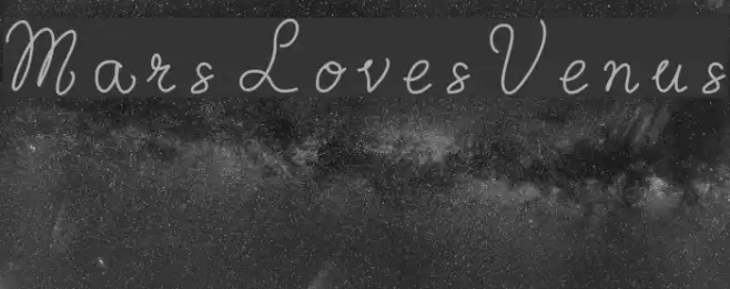 MarsLovesVenus Font examples