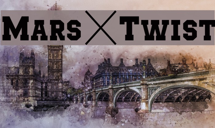 Mars&Twist Font examples