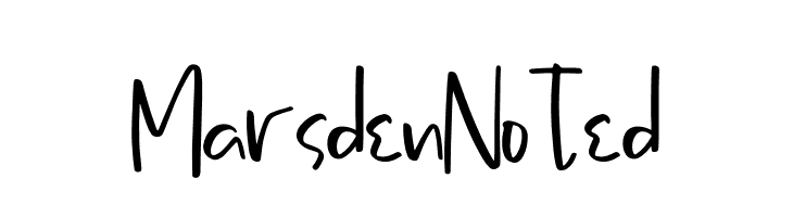 Marsden Noted  Frei Schriftart Herunterladen