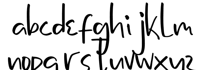 Marsden Noted Font LOWERCASE