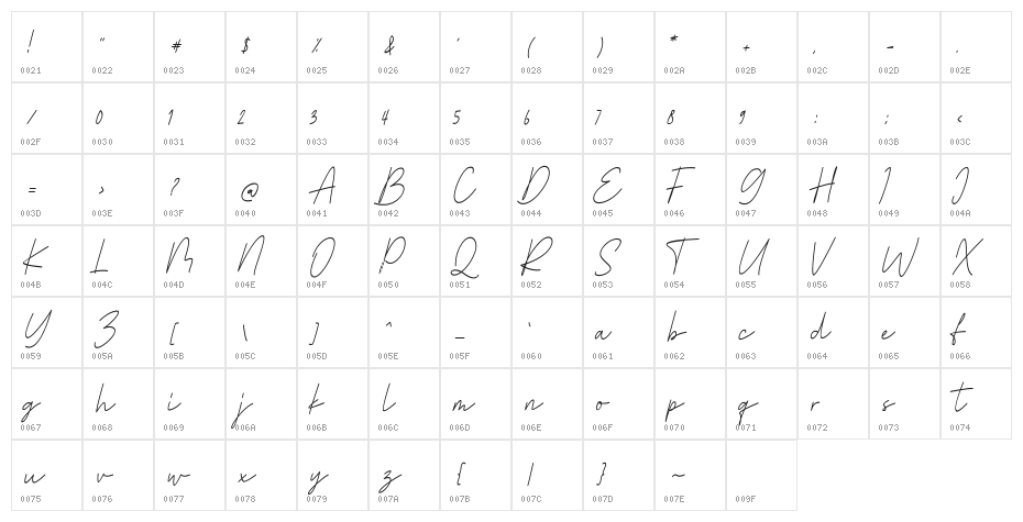 Marseilla FREE Character Map