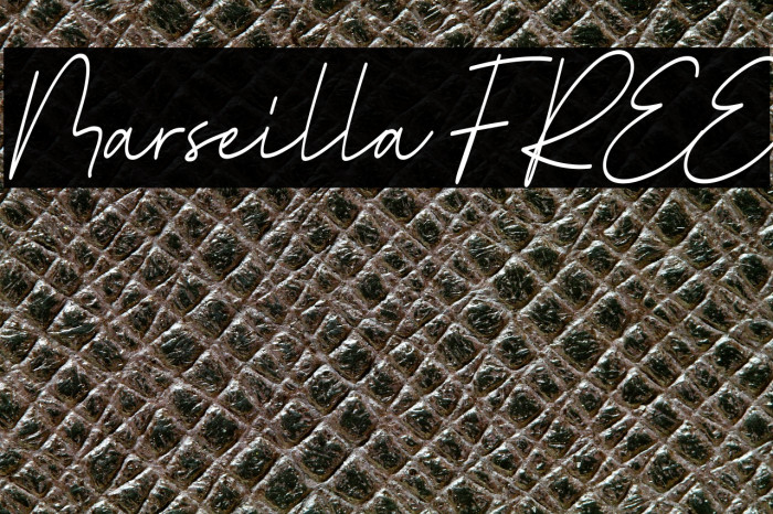 Marseilla FREE फ़ॉन्ट examples