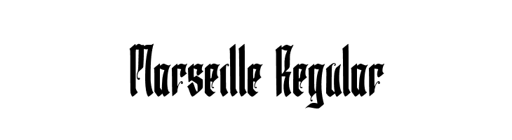 Marseille Regular Шрифта