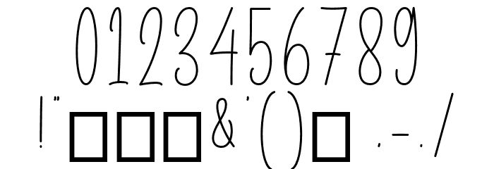 Marselin Signature Font OTHER CHARS