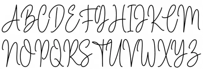 Marselin Signature फ़ॉन्ट अपरकेस