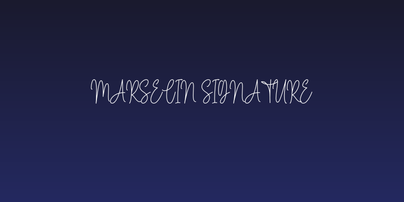 Marselin Signature Social Header