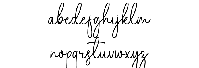 Marselin Signature Font LOWERCASE