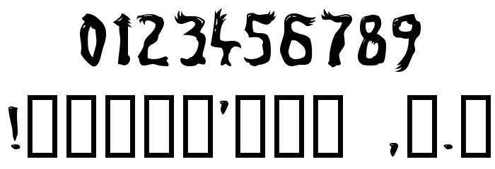 Marsh Gas Font OTHER CHARS
