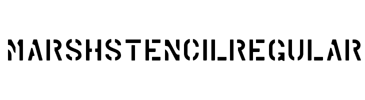 Marsh Stencil Regular  Descarca Fonturi Gratis