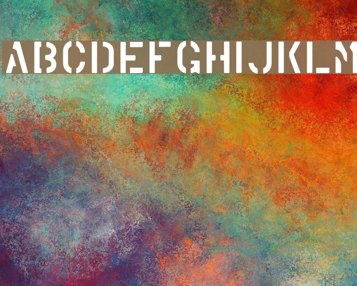 Marsh Stencil Regular Font examples