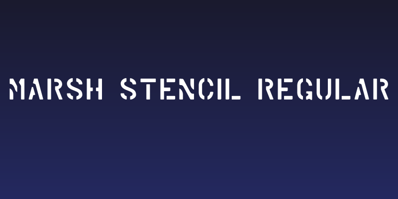 Marsh Stencil Regular Social Header