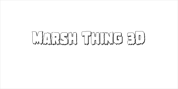 Marsh Thing 3D Logo