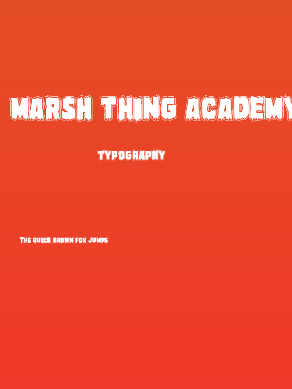 Marsh Thing Academy Poster