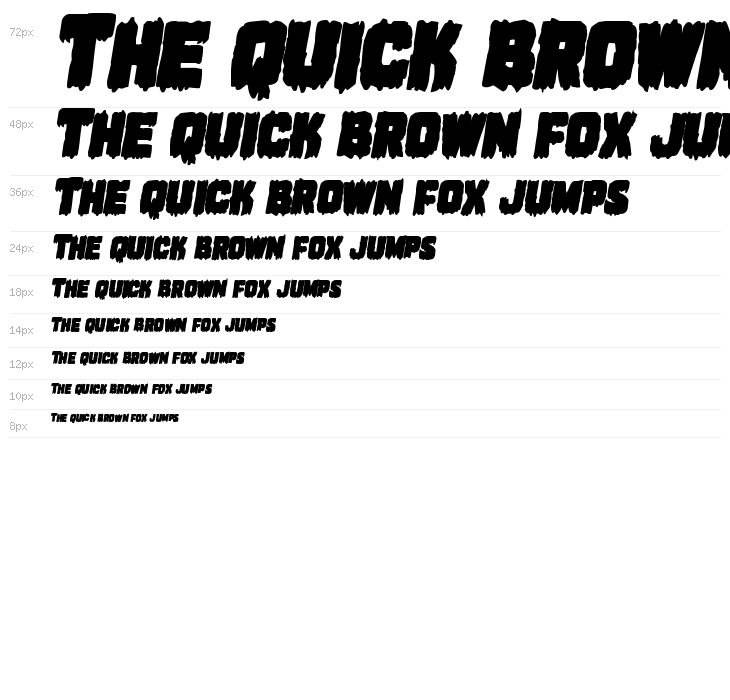 Marsh Thing Bold Italic Waterfall