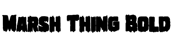 Marsh Thing Bold Font