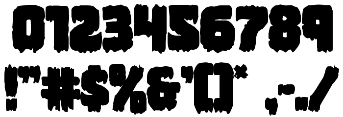 Marsh Thing Bold Font OTHER CHARS