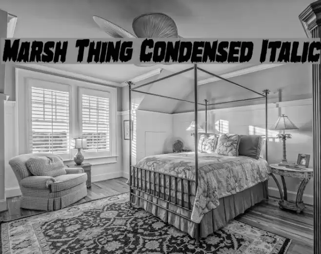 Marsh Thing Condensed Italic examples