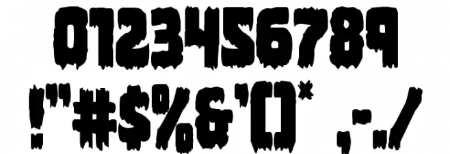 Marsh Thing Condensed Font OTHER CHARS