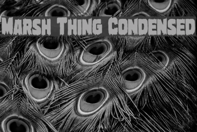 Marsh Thing Condensed Font examples