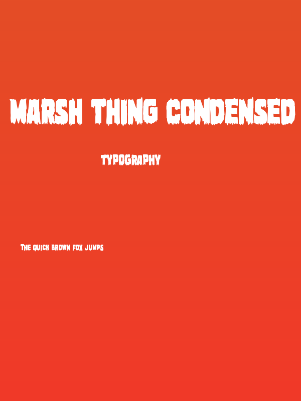Marsh Thing Condensed Poster