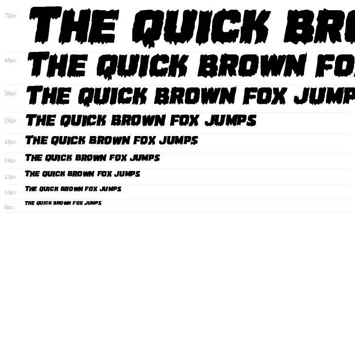 Marsh Thing Expanded Italic Waterfall