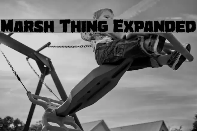 Marsh Thing Expanded Font examples