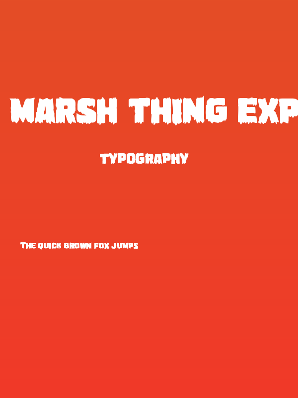 Marsh Thing Expanded Poster